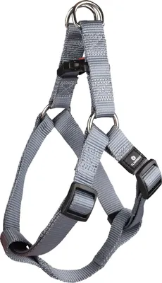 Image de Harnais Flamingo Step & Go Ziggi gris, dimensions : 35-60 cm / 20 mm