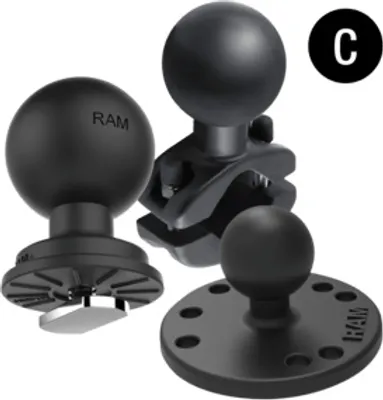 Immagine prodotto di RAM Mounts morsetto a vite con sfera a C (1,5 pollici)