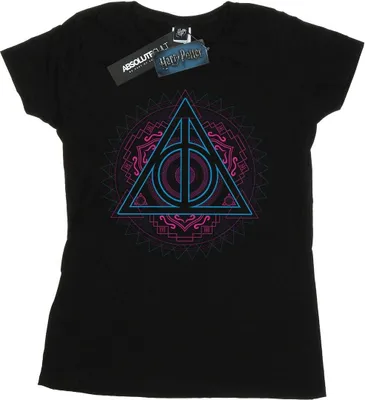 Produktbild von Harry Potter - "Deathly Hallows" T-Shirt für Damen BI23421 (M) (Schwarz)