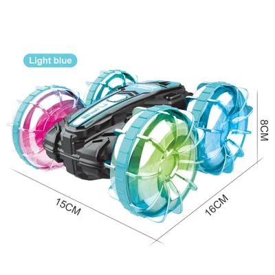 Produktbild von Amphibisches 4WD-Gesten-Fernsteuerungsauto mit wasserdichter Fernbedienung und LED-Licht, Poolspielzeug für Kinder im Alter von 8–12 Jahren