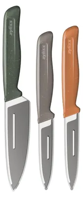 Produktbild von Messerset Kochmesser Universalmesser - Edelstahl - 3-teilig - Spülmaschinenfest - Mit Schutzhüllen