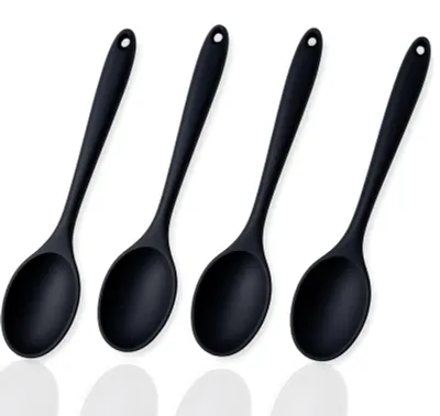 Silikon-Kochlöffel Set 4er, 20 cm, hitzebeständig, BPA-frei