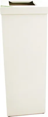 Produktbild von Wertstoffsammler RecycloFlex 60 | 60 Liter, HxBxT 70,5x26,3x34,3cm | Aluminium | Weiß