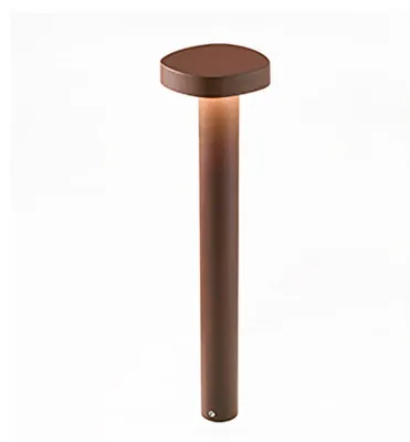Image de Zafferano Ciottolo - Borne Led D'Extérieur Ip54 7W 3000K Design Moderne En Aluminium Pour Jardins Et Allées - 50 Cm Corten
