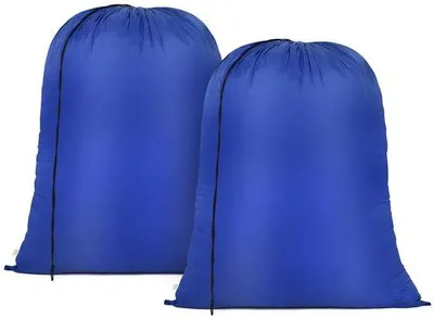 Obrázok produktu pre Cestovné vrecká na bielizeň 70 x 90 cm, modré, skladacie, so sťahovacou šnúrkou