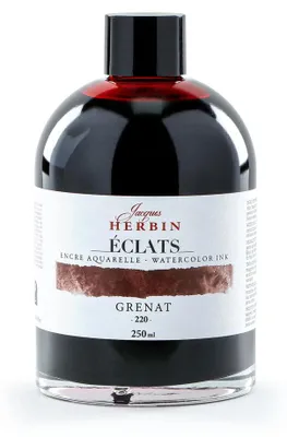 Produktbild von Clairefontaine eclats Farbstofftinte granatrot 250ml, untereinander mischbar