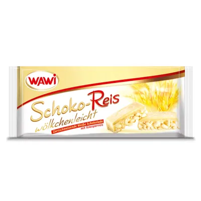 Produktbild von Wawi Schoko-Reis Riegel weiße 40g