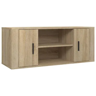 Obrázek produktu pro vidaXL TV skříňka Sonoma dub 100x35x40 cm odvozený výrobek ze dřeva