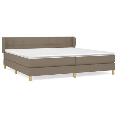 Produktbild von vidaXL Boxspringbett mit Matratze Taupe 200x200 cm Stoff