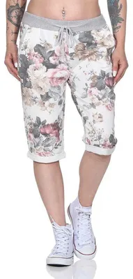 Produktbild von Damen Bermuda Shorts kurze Sommer Hose; Muster 3 S/M/L