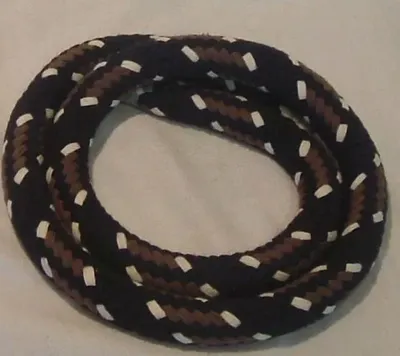 Produktbild von Halsring aus Baumwolle - Pferdeseil - Balancezügel - 75cm Schwarz-Natur-Braun