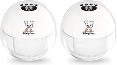 Productafbeelding van Bibbycare Elektrische Borstkolf - Handsfree kolf - BPA-Vrij - Dubbele Borstkolf - Draadloos - Wit