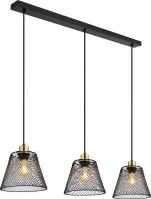 Produktbild von Globo Lighting Hängeleuchte Metall schwarz matt, 3x E27