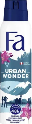 Zdjęcie produktu dla Fa - Dezodorant w sprayu - Urban Wonder - Truskawka - 48 godzin ochrony - 150 ml - 1 szt