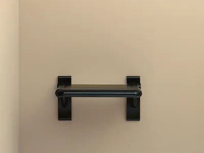 Produktbild von HEWI Klappsitz m.Gabelgelenk Ser 801, B:378 mm, H:259 mm, T:408 mm tiefschwarz