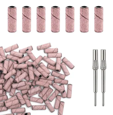 Produktbild von Nagelfräser Bits 100 Stück #240 Grit Schleifbänder mit 2 Bits
