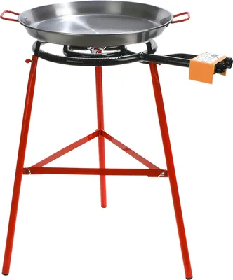 Produktbild von Paella Grill Set Tarbarca komplett mit Kelle und Gasanschluss - 14 Rationen