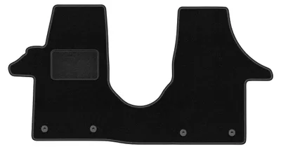 Produktbild von Fahrermatte Velours für Volkswagen Transporter T5 2003-2015 (Transporter) – 1-tlg, Schwarz, passgenau – Wielganizator LUX – Ausführung W1015