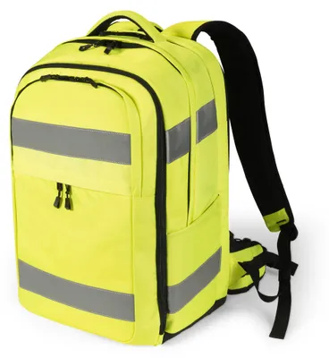 Produktbild von DICOTA Hi-Vis, Stadt, Unisex, Notebook-Gehäuse, Wasserfest, Polyethylenterephthalat, Thermoplastische Polyurethane (TPU)