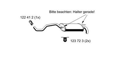Produktbild von ERNST 640237 Endschalldämpfer für SEAT Ibiza II (6K1) Auspuff