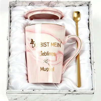 Harry-Potter-Becher "Du bist mein Lieblingsmuggel" (Rosa, 500 ml)
