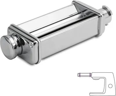 Produktbild von Fur Kenwood KAX980ME Lasagne-Walze, Küchenmaschinen-Zubehör, Mit altem Universalstecker,silber