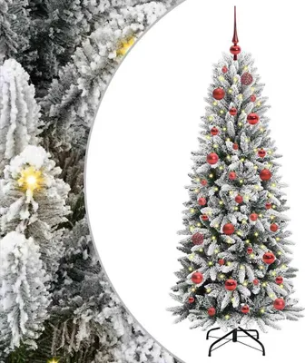 Obrázek produktu pro vidaXL Umělý vánoční stromek se 150 LED diodami a stojanem bílý 150 cm