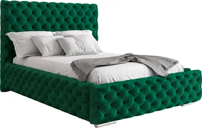 Obrázek produktu pro Furmeb24 HONNY 120 x 200 cm - ÄalounÄn postel s kontejnerem a devÄnm rmem - Manelsk postel s vy­m Äelem - Vysoce kvalitn­ ltka Magic Velvet
