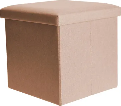 Obrázek produktu pro Taburet s úložným prostorem, 38 x 38 x 38 cm, světle oranžový