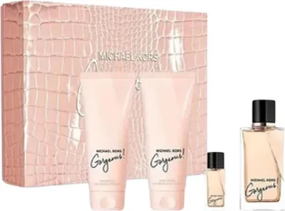 Image de Michael Kors Gorgeous ! Coffret 100ml EDP + 100ml Body Lotion + 100ml Shower Gel + 5ml EDP
