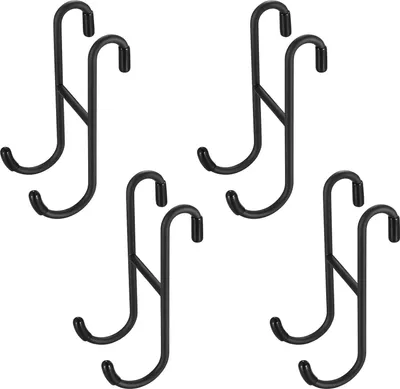Imagen del producto de Ganchos para ducha de acero inoxidable, juego de 4 unidades, resistentes a la corrosión, ideales para organizar el baño