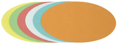 Produktbild von Soennecken Moderationskarte Oval 4878 11x19cm sort. 250 St./Pack.
