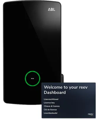 Produktbild von E-Mobility Wallbox eM4 Single, Extender reev ready, 22kW (schwarz, 3-phasig, WLAN, Bluetooth, LTE, MID-Energiezähler)