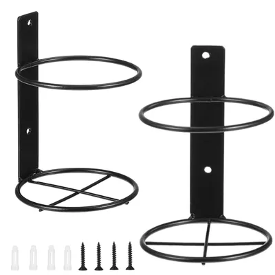 Productafbeelding van Omgoods - Wandmontage Wijnflessenhouder Set van 2