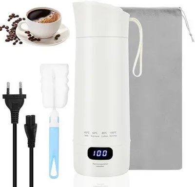 Obrázek produktu pro Konvička na vodu, objem 400 ml, malá konvička, 4 úrovně teploty, 300 W