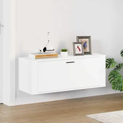 Zdjęcie produktu dla Vidaxl szafka ścienna na buty 100x35x38 cm z drewna impregnowanego biała