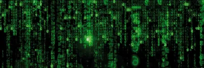 Obrázek produktu pro Matrix Art Print Image - Matrix Code, Green Rain (53 x 158 cm)