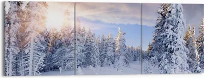Produktbild von Bild auf Leinwand - Leinwandbild - Abenteuer alpen winter schnee - 150x50cm - Wand Bild - Wanddeko - Leinwanddruck - Bilder - Kunstdruck - Wanddekoration - Leinwand bilder - Wandkunst - CA150x50-2433
