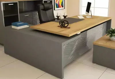 Produktbild von Chefschreibtisch Tisch Schreibtische Büro Möbel Einrichtung Holz Tische