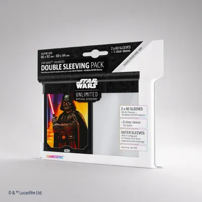 Produktbild von Gamegenic Star Wars: Unlimited Art Sleeves Double Sleeving Pack Darth Vader