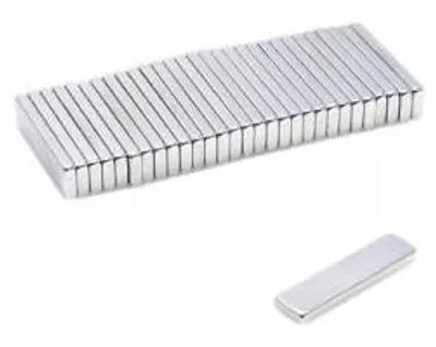 Immagine prodotto di Top Magnesy - 100 magneti al neodimio 20x5x1,8 mm N38 - magneti adesivi extra potenti per montaggio, officina e industria