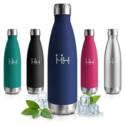 Immagine prodotto di Borraccia in acciaio inossidabile da 750 ml, thermos adatta per bevande gassate, a doppia parete