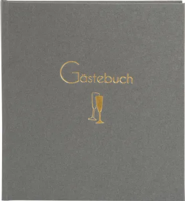 Produktbild von Goldbuch Gästebuch Cheers, Abbildung, Grau, 88 Blätter, 110 g/m², Erwachsener
