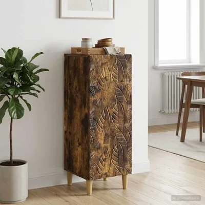 Productafbeelding van vidaXL Dressoir, gerookt eikenhout, 33 x 34,5 x 90 cm, houtvezel
