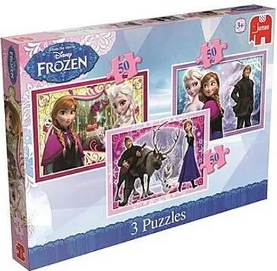 Immagine prodotto di Disney - Frozen: Puzzle 3 in 1 - 3 puzzle da 50 pezzi ciascuno