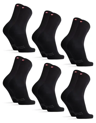 Produktbild von DANISH ENDURANCE Baumwollsocken 6 Paare (Schwarz, EU 39-42)
