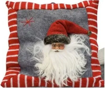 Produktbild von Kissen mit Weihnachtsmann Zierkissen Deco Kissen