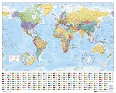 Immagine prodotto di Mappe - Mini-Poster - Mappa del mondo