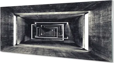 Produktbild von Glasbilder 125x50 Wandkunst Tunnel