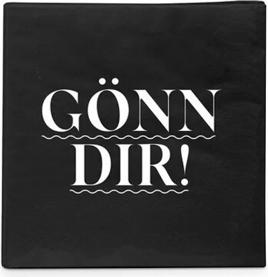 Produktbild von 20 kleine Cocktailservietten Gönn Dir 25x25cm